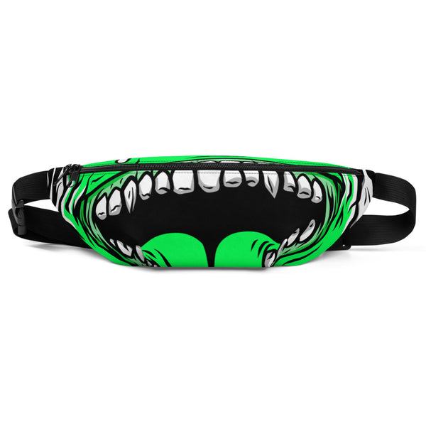 Green Smiley Fanny Pack