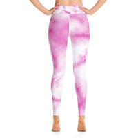 Pink Tie Dye Yoga Leggings