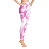 Pink Tie Dye Yoga Leggings