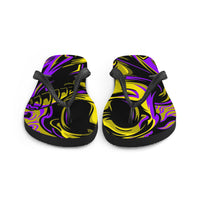 Purple & Gold Flip-Flops