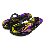 Purple & Gold Flip-Flops