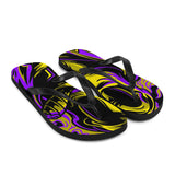 Purple & Gold Flip-Flops