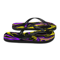 Purple & Gold Flip-Flops