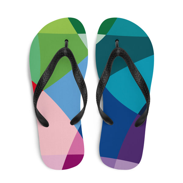 Color Wheel Flip-Flops