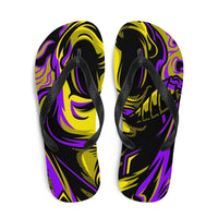 Purple & Gold Flip-Flops